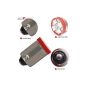 AllExtreme EXTT1R2 BA9S LED Parking Light Super Bright 4 SMD Car Interior License Plate Wedge Dome Trunk Dashboard Bulb for Car Bike and Motorcycle1 (1W, Red, 2 PCS)
