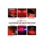 AllExtreme EXTT1R2 BA9S LED Parking Light Super Bright 4 SMD Car Interior License Plate Wedge Dome Trunk Dashboard Bulb for Car Bike and Motorcycle1 (1W, Red, 2 PCS)