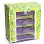 Allextreme Portable Folding 4 Layer and 5 Layer Tier Shoe Rack with Wardrobe Cover (Two Racks) Colors As Per Stock