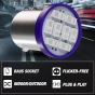 Allextreme EXTB9S3 BA9S LED Parking Light Super Bright 8 SMD Car Interior License Plate Wedge Dome Trunk Dashboard Bulb for Car Bike and Motorcycle (3W, Blue, 2 PCS)