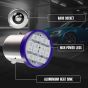 Allextreme EXTB9S3 BA9S LED Parking Light Super Bright 8 SMD Car Interior License Plate Wedge Dome Trunk Dashboard Bulb for Car Bike and Motorcycle (3W, Blue, 2 PCS)