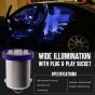 Allextreme EXTB9S3 BA9S LED Parking Light Super Bright 8 SMD Car Interior License Plate Wedge Dome Trunk Dashboard Bulb for Car Bike and Motorcycle (3W, Blue, 2 PCS)