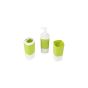 AllExtreme Bath Accessory Set, Soap Dispenser Pump, Toothbrush Holder, Tumbler - 3 Pieces ABS Plastic(Random Color)