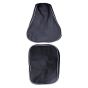 Allextreme PU Leather Bike Seat Cover Thick Cushioning Anti-Slip Water-Resistant Shock Absorbent with Brand Name Design for Royal Enfield