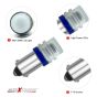 Allextreme EXBA9SB3 BA9S LED Parking Light Super Bright Car Interior License Plate Wedge Dome Trunk Dashboard Bulb for Car Bike and Motorcycle (2W, Blue, 2 PCS)