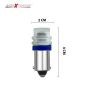 Allextreme EXBA9SB3 BA9S LED Parking Light Super Bright Car Interior License Plate Wedge Dome Trunk Dashboard Bulb for Car Bike and Motorcycle (2W, Blue, 2 PCS)