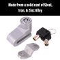 AllExtreme EXMDC1 Heavy Duty Disc Brake Lock Anti Theft Stainless Steel 8mm Pin Wheel Locking Security Lock for Bike and Motorcycle1(Color May Vary)