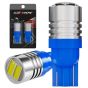 Allextreme EXV10CI 2 PcS Universal T10 LED Parking Light Ceramic 1W Super Bright Interior Pilot License Plate Dome Indicator Lamp Bulb for Car Bike and Motorcycle (Blue)