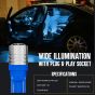 Allextreme EXV10CI 2 PcS Universal T10 LED Parking Light Ceramic 1W Super Bright Interior Pilot License Plate Dome Indicator Lamp Bulb for Car Bike and Motorcycle (Blue)