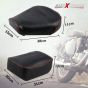 Allextreme Motorcycle Seat Cover PU Leather Anti Skid Split Water-Resistant Bike Cushion Compatible with All Motorcycles- (Silver, Model-11)