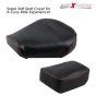 Allextreme Motorcycle Seat Cover PU Leather Anti Skid Split Water-Resistant Bike Cushion Compatible with All Motorcycles- (Silver, Model-11)