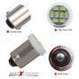Allextreme EXTW9S3 BA9S LED Parking Light Super Bright 8 SMD Car Interior License Plate Wedge Dome Trunk Dashboard Bulb for Car Bike and Motorcycle (3W, White, 2 PCS)