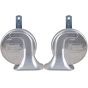 Allextreme 12V Car Truck Electric Vehicle Snail Air Horn Siren Sound Level 105-118Db/ 410Hz ± 20 For Motorcycle, Car, Boat (2Pcs)- Red