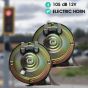Allextreme 12V Car Truck Electric Vehicle Snail Air Horn Siren Sound Level 105-118Db/ 410Hz ± 20 For Motorcycle, Car, Boat (2Pcs)- Red