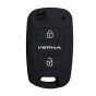 AllExtreme EX2KCHB Silicone Key Cover Remote Control Outer Shell Soft Fob Cover Case Protector Cool & Trendy Look (Black)