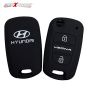 AllExtreme EX2KCHB Silicone Key Cover Remote Control Outer Shell Soft Fob Cover Case Protector Cool & Trendy Look (Black)