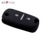 AllExtreme EX2KCHB Silicone Key Cover Remote Control Outer Shell Soft Fob Cover Case Protector Cool & Trendy Look (Black)