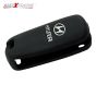 AllExtreme EX2KCHB Silicone Key Cover Remote Control Outer Shell Soft Fob Cover Case Protector Cool & Trendy Look (Black)