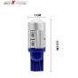 Allextreme EXBA9SBL LED Parking Light Super Bright Interior Pilot License Plate Dome Indicator Lamp Bulb for Car Bike and Motorcycle (3W, Blue, 2 PCS)