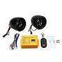 Allextreme EXMPH093 Motorcycle Led Audio Radio Bike Sound System Sd USB Mp3 12V Anti-Theft Alarm System Fm Handlebar Stereo Speaker Multifunction (Black)