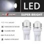 Allextreme EXT10CW Universal T10 LED Parking Light Ceramic Super Bright Interior Pilot License Plate Dome Indicator Lamp Bulb for Car Bike and Motorcycle (1W, White, 2 PCS)