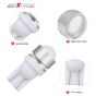 Allextreme EXT10CW Universal T10 LED Parking Light Ceramic Super Bright Interior Pilot License Plate Dome Indicator Lamp Bulb for Car Bike and Motorcycle (1W, White, 2 PCS)