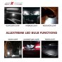 Allextreme EXT10CW Universal T10 LED Parking Light Ceramic Super Bright Interior Pilot License Plate Dome Indicator Lamp Bulb for Car Bike and Motorcycle (1W, White, 2 PCS)