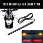 AllExtreme EXLPL053 Universal Licence Plate LED Light Strip with 48 SMD LEDs for Brake Stop Turn Signal (8 Inches, DC 12V, 8 Inch)