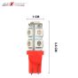 Allextreme EXT10R2 Universal T10 LED Parking Light 9 SMD Super Bright Interior Pilot License Plate Dome Indicator Lamp Bulb for Car Bike and Motorcycle (3W, Red, 2 PCS)