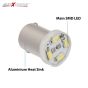 Allextreme EXTT1W2 BA9S LED Parking Light Super Bright 4 SMD Car Interior License Plate Wedge Dome Trunk Dashboard Bulb for Car Bike and Motorcycle (1W, White, 2 PCS)