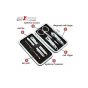 AllExtreme 6 pcs Stainless Steel Nail Clipper Set Manicure Pedicure Set Grooming Kit with PU Leather Case for Tools