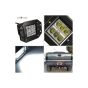 AllExtreme EX6CFL1 Dually Flush Mount 4D Optic Projector Lens CREE LED Fog Light for Truck Jeep Tractors (18W, White Light, 1 PC)