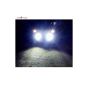 AllExtreme EX6CFL1 Dually Flush Mount 4D Optic Projector Lens CREE LED Fog Light for Truck Jeep Tractors (18W, White Light, 1 PC)