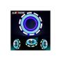 Allextreme EXDRPWB1 High Intensity Led Projector Lamp Stylish Dual Ring COB LED Headlight with Hi/Low Beam and Flasher Function for All Bikes (15W, White & Blue)