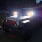 Allextreme EX6AY041 6 LED Fog Light Bar 30W Spot Beam Off Road Driving Lamp Cree Universal Fitting LED for Truck Car ATV SUV Jeep Bikes (Amber Yellow)