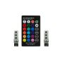Allextreme EXT10M2P T10 RGB Car Interior Parking Bulb 6SMD Multicolour Light with Wireless Remote Control Ideal for Car Decoration (3W, RGB, 2 PCS)