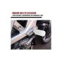 AllExtreme Motorcycle Footrest Universal Mini Metal Rear Foot Pegs with Additional Fittings for Motorbikes- White, Set of 2
