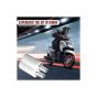 AllExtreme Motorcycle Footrest Universal Mini Metal Rear Foot Pegs with Additional Fittings for Motorbikes- White, Set of 2