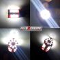 Allextreme EXW5WP2 Universal T10 LED Parking Light 57 SMD Super Bright Interior Pilot License Plate Dome Indicator Lamp Bulb for Car Bike and Motorcycle (5W, White, 2 PCS)