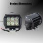 Allextreme 18 Watt 6 LED CREE Fog Light Drl Lamp with On Off Button Switch for All Motorcycles, Atv, Boats & Cars (White)