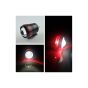 Allextreme EXU3R1P U3 CREE LED Fog Light Universal Waterproof Headlamp with Mounting Brackets for Motorcycle and Cars (9W, White & Red Light, 1 PC)