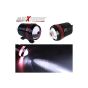Allextreme EXU3R1P U3 CREE LED Fog Light Universal Waterproof Headlamp with Mounting Brackets for Motorcycle and Cars (9W, White & Red Light, 1 PC)