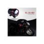 Allextreme EXU3R2P U3 CREE LED Fog Light Universal Waterproof Headlamp with Mounting Brackets for Motorcycle and Cars (9W, White & Red Light, 2 PCS)