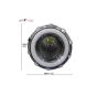Allextreme LED Projector Lens 3 in 1 Function High & Low Beam Intensity Headlight with Flasher Function Devil Eye Rings (Blue & Red)