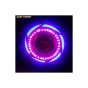 AllExtreme EXU7FRS2 Rainbow Style Hybrid U7 Foglight Waterproof Driving Spotlight with Red Angel Eye for Cars, Bikes, Trucks and Motorcycle (15W, Red & White Light, 2 PCS)