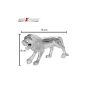 AllExtreme EXLMEL1 Universal Motorcycle Styling Lion Model Silver Plated Metal Mudguard Front Hood Bonnet Emblem for Bikes and Cars (Chrome, 1 Pc)