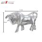 AllExtreme EXBFMC1 Bull Style Bike Styling Front Mudguard Ornament Sign Emblem Logo with Chrome Finishing for Motorcycles & Bikes (Chrome, 1 PC)