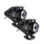 AllExtreme EXU5MW2 U5 Mini CREE LED Fog Light Work Lamp with Hi/Low, Flashing Beam for Cars ATV SUV Truck and Motorcycles (10W, White Light, 2 PCS)