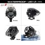 AllExtreme EXU5MW1 U5 Mini CREE LED Fog Light Work Lamp with Hi/Low, Flashing Beam for Cars ATV SUV Truck and Motorcycles (10W, White Light, 1 PC)