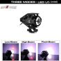 AllExtreme EXU5MW1 U5 Mini CREE LED Fog Light Work Lamp with Hi/Low, Flashing Beam for Cars ATV SUV Truck and Motorcycles (10W, White Light, 1 PC)